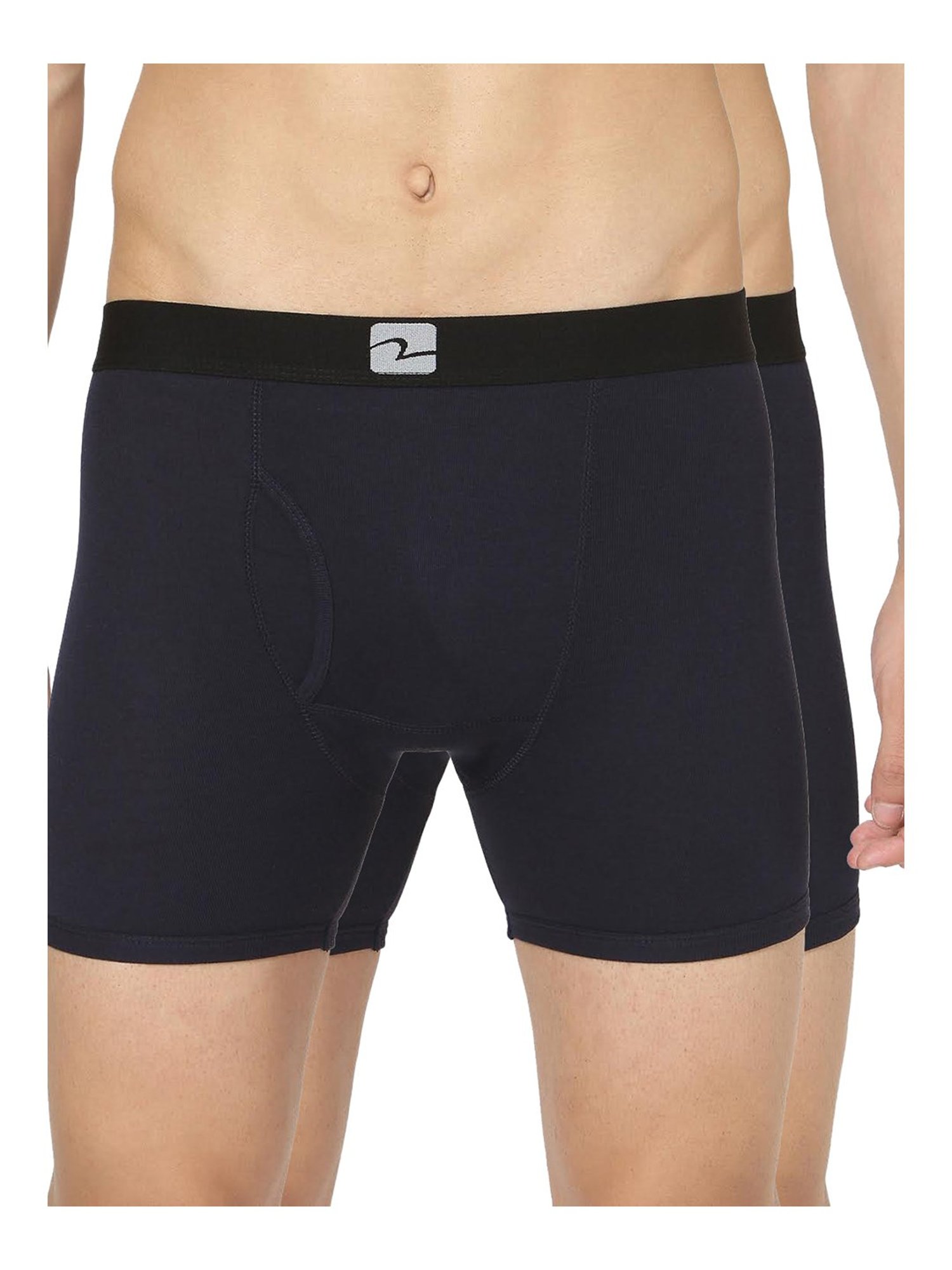 UnderJeans by Spykar Navy Trunks - Pack of 2