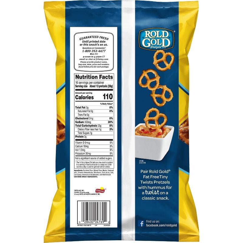 Rold Gold Fat Free Tiny Twists Pretzels - 16oz