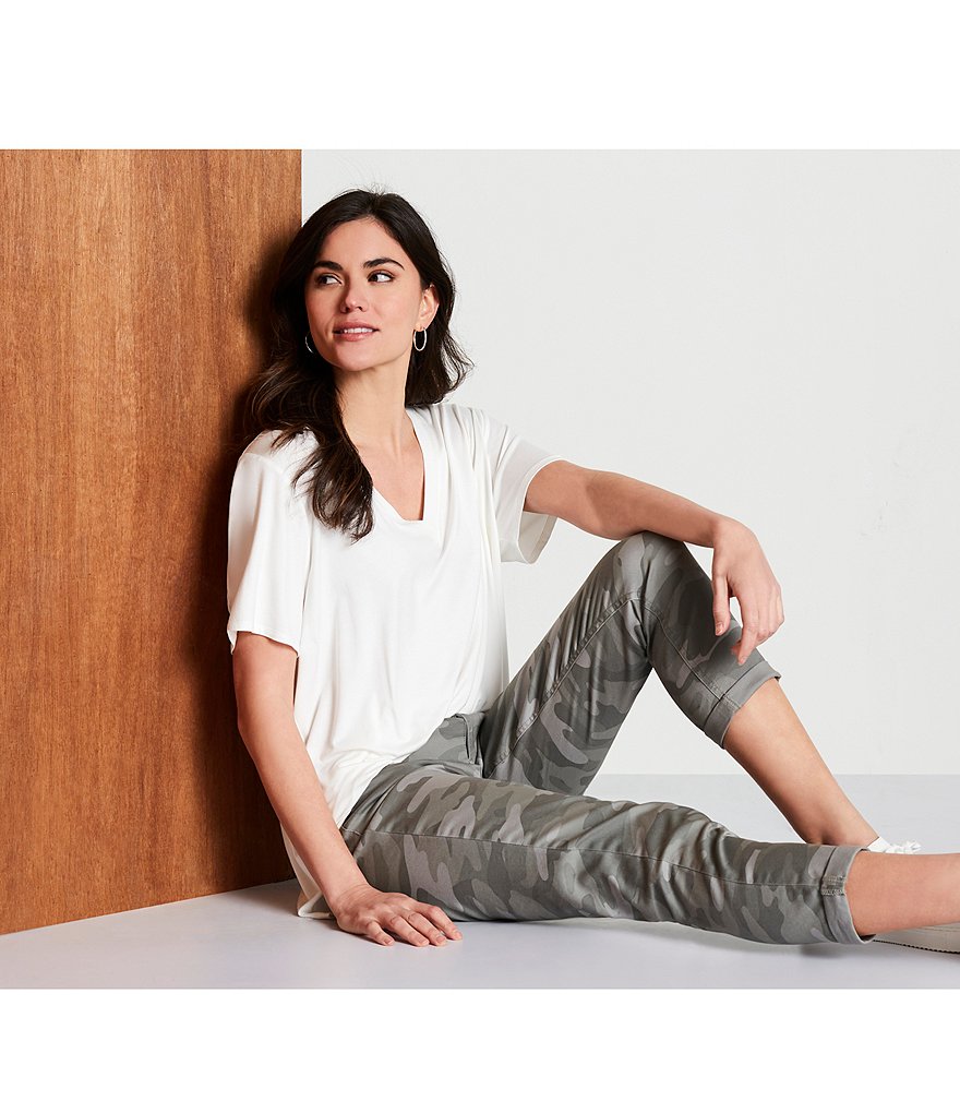 Gibson & Latimer Perfect Fit Crop Skinny Camo Twill Pants