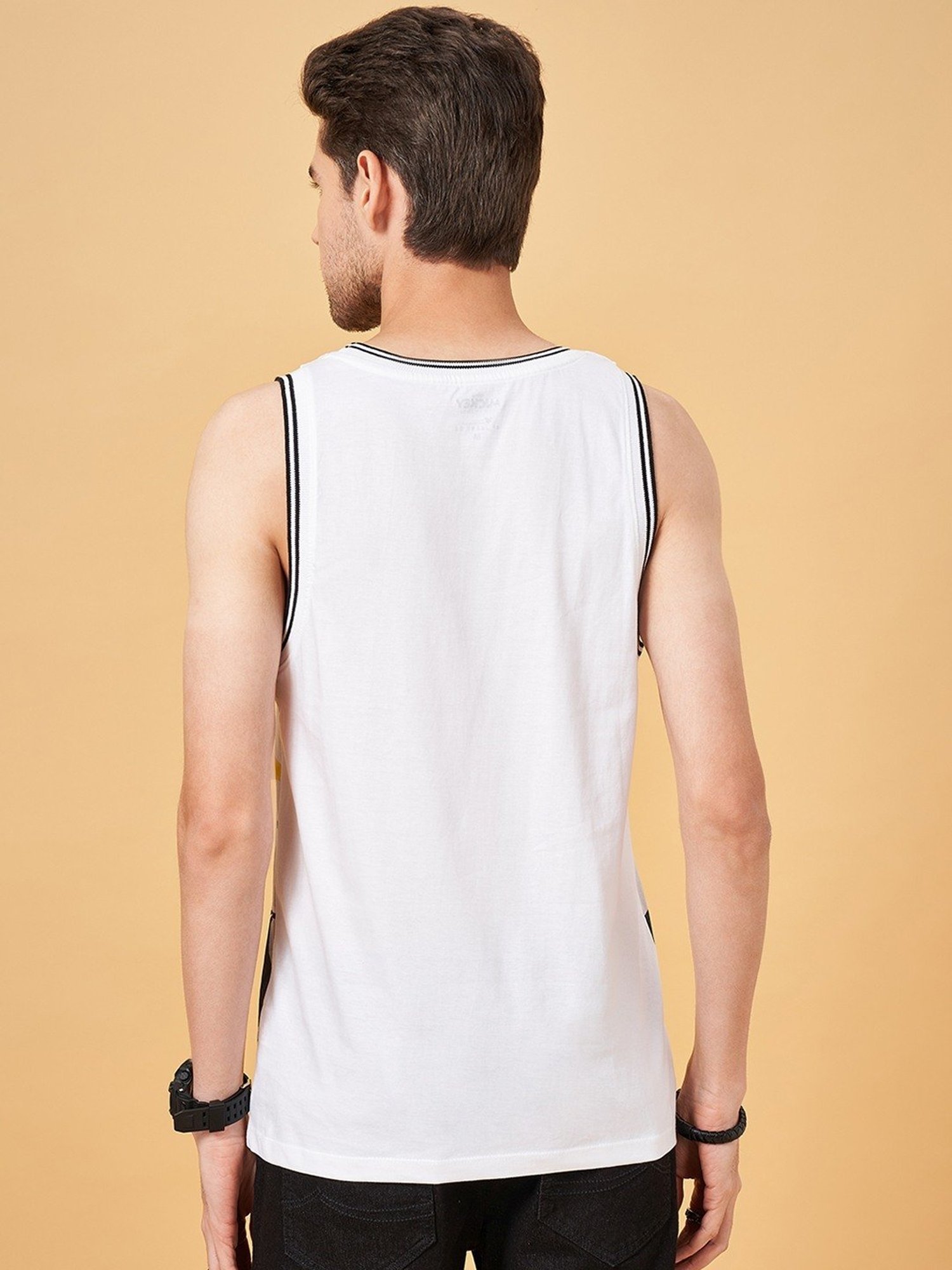 Sf Jeans By Pantaloons Marshmallow Slim Fit Printed Vest