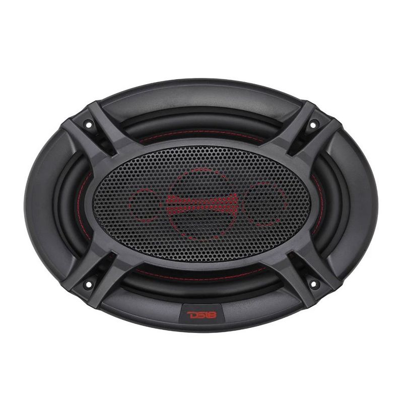 DS18 DS18-GEN-X6.9 Car Stereo GEN X 6 x 9 Inch 4 Way Coaxial Speaker with 180 Watt MAX, 60 Watt RMS, and 4 Ohm for Car Audio Sound System (4 Speakers)