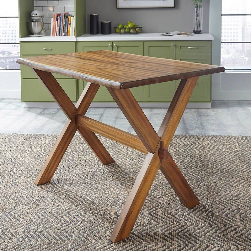 Forest Retreat High Dining Table Set Brown - Home Styles