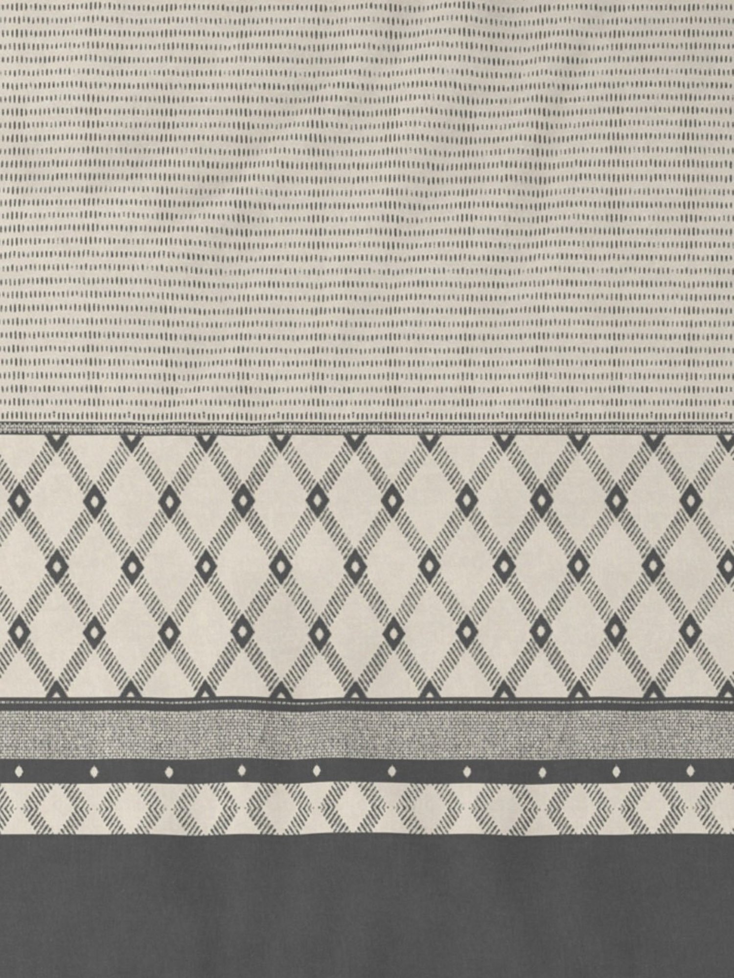 DDecor Ethnic Grey 150 TC Cotton Single Bedsheet with 2 Pillow Covers