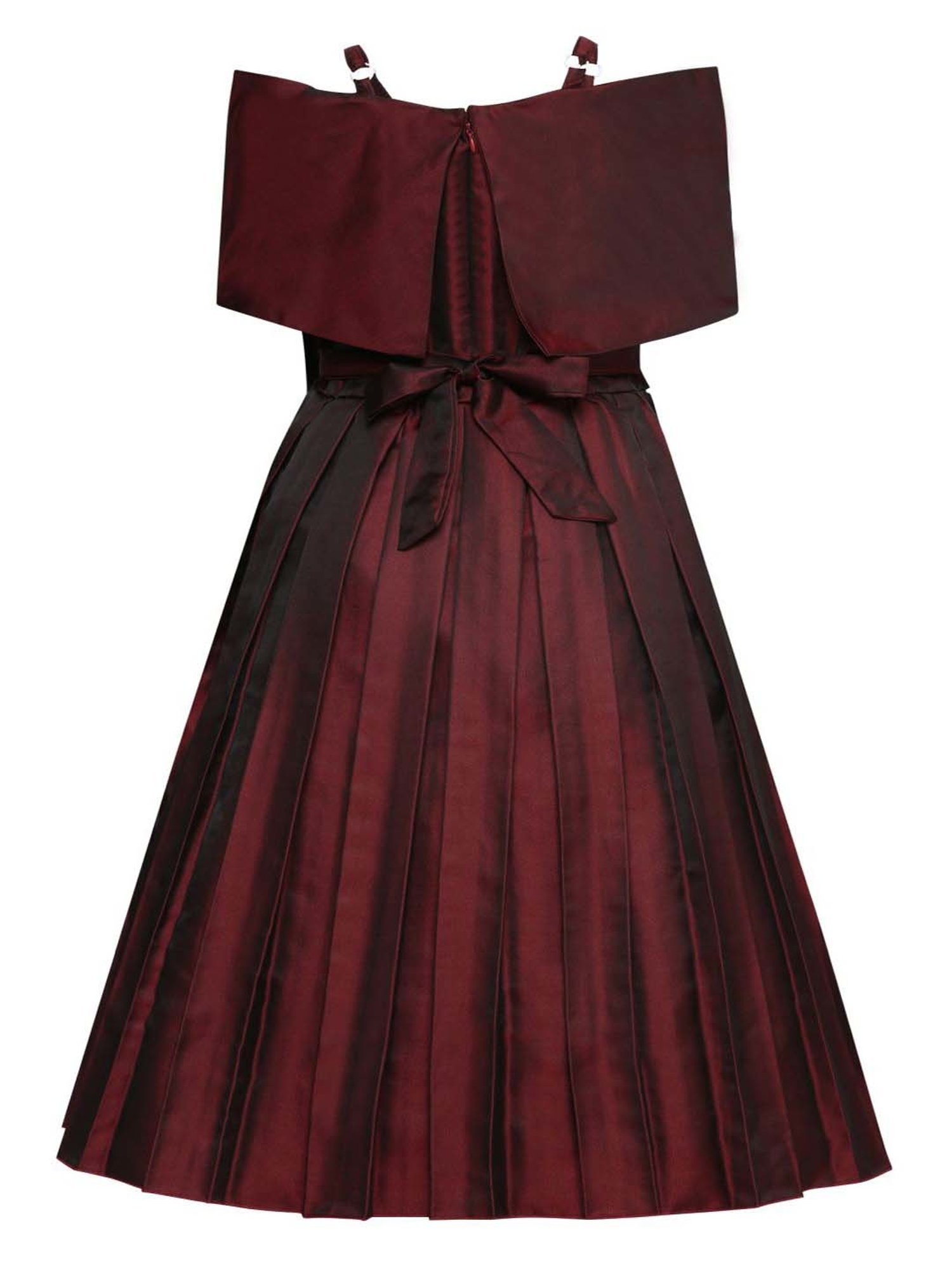 AJ Dezines Kids Maroon Regular Fit Gown