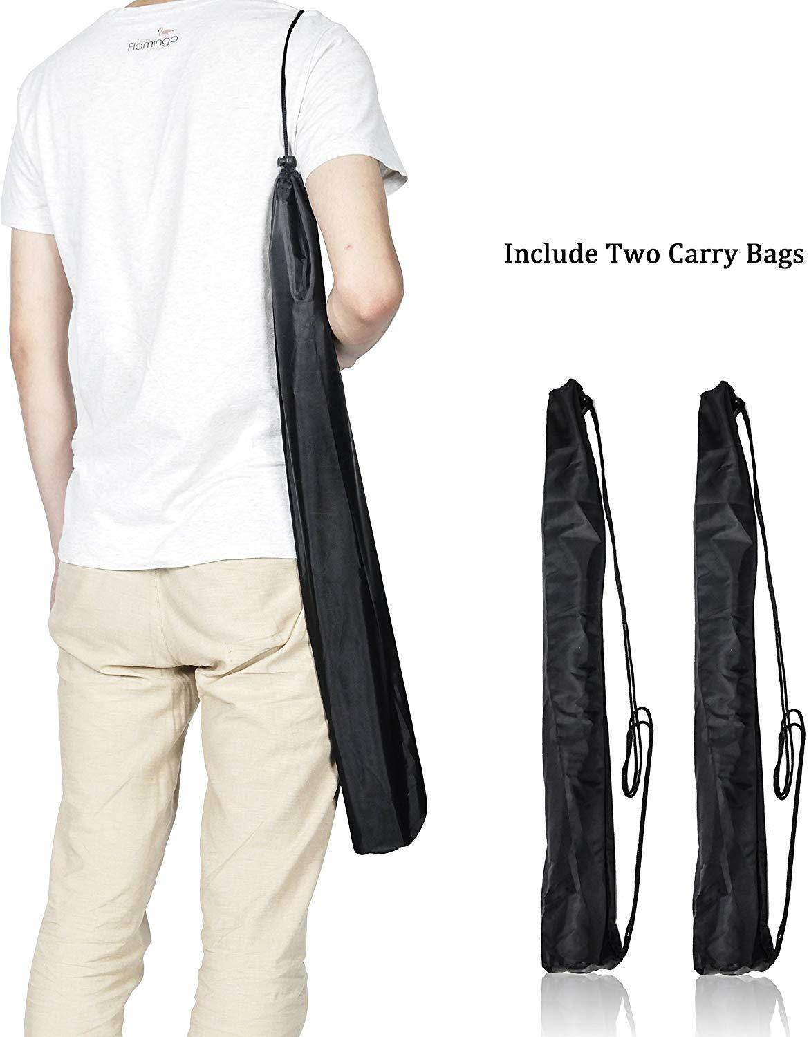 Emart 7 Feet Photography Photo Studio Tripod Light Stands for Softbox, Umbrella, Video Shooting, Reflector, Portable Carry Case Include - 2 Pack