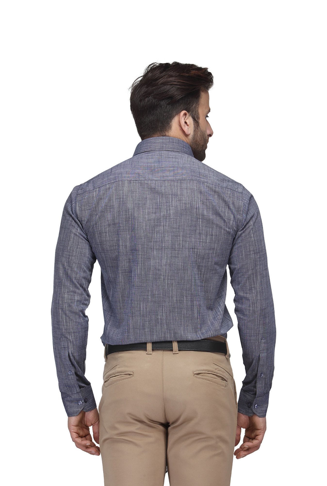 Hancock Navy Slim Fit Shirt