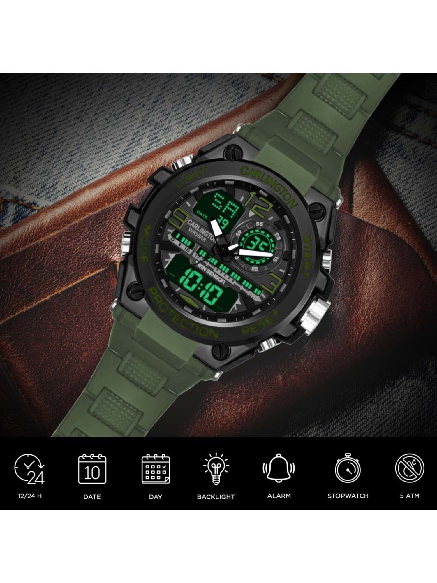 CARLINGTON Endurance 3377 Analog-Digital Watch for Men