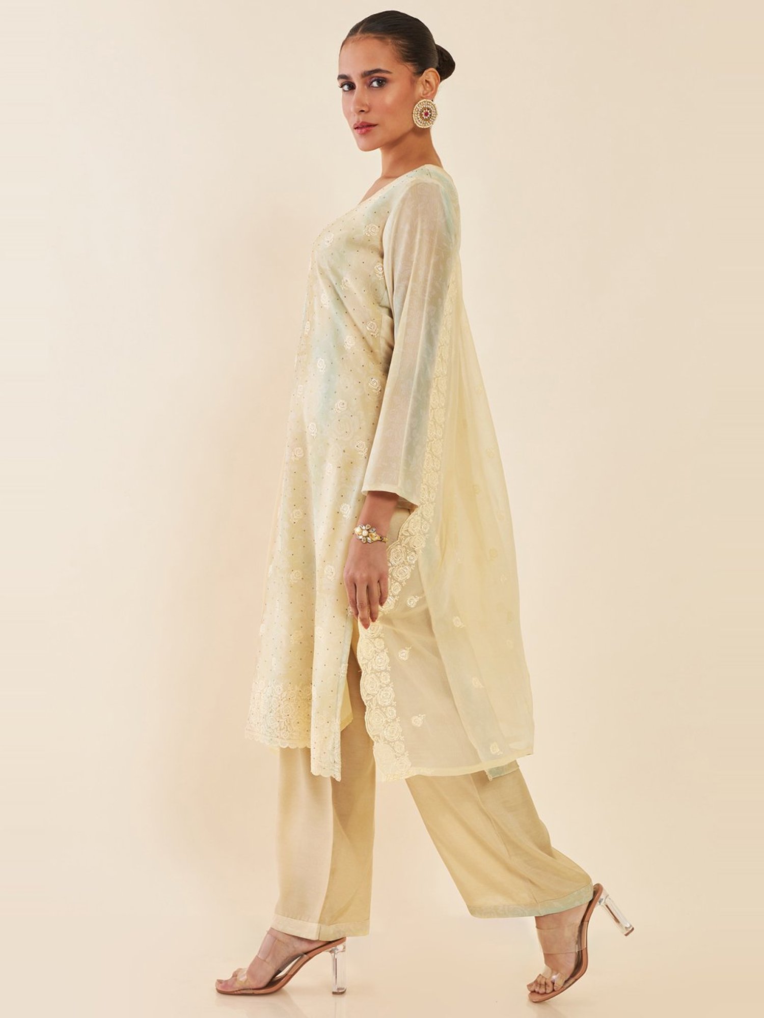 Salwar Studio Red Embroidered Blouse