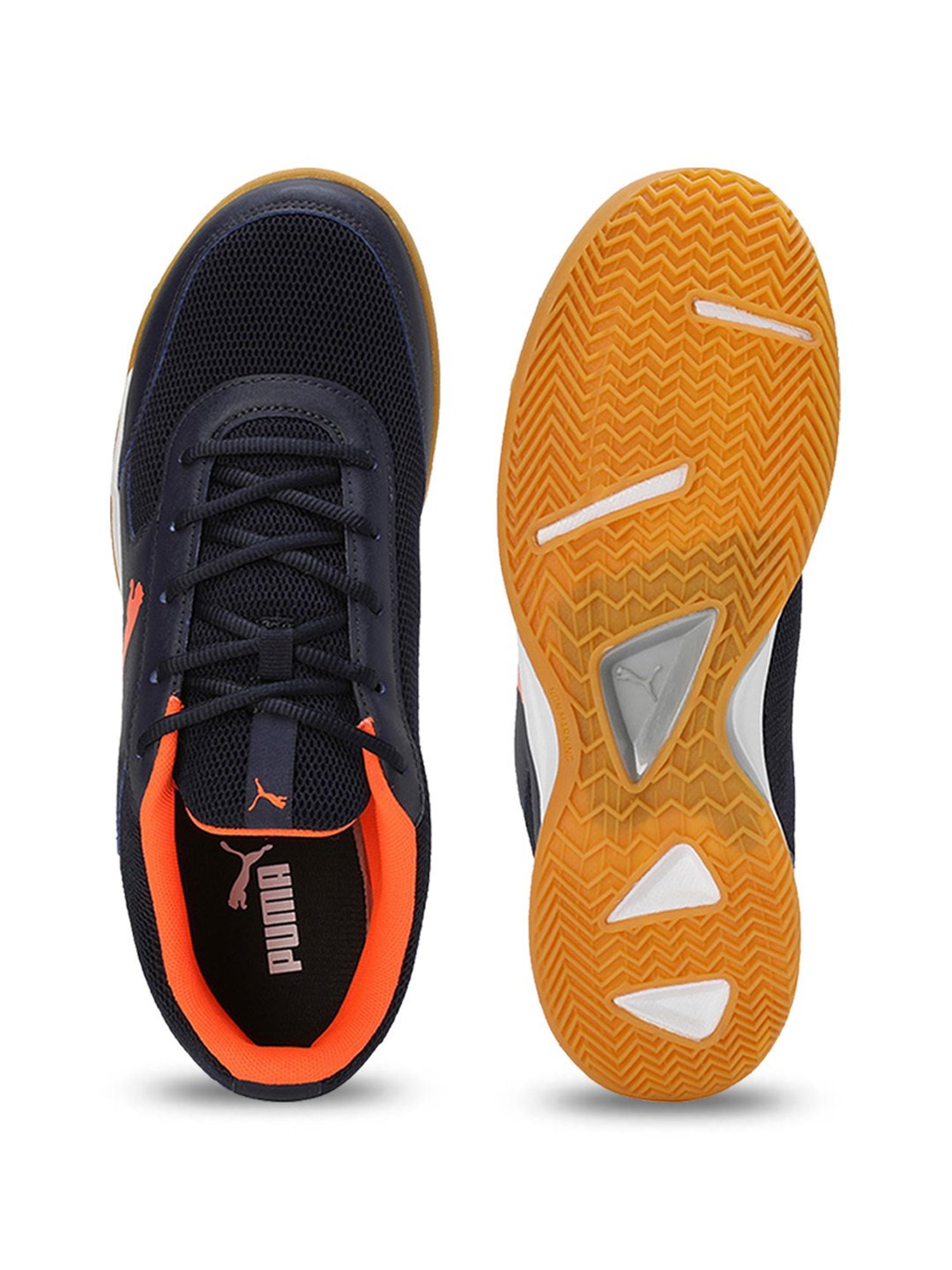 Puma Men's Ad-Court Navy Indoor Court Shoes