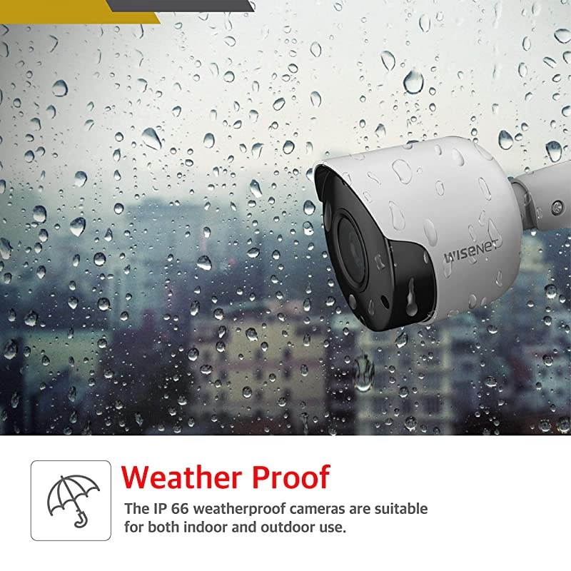 SDC89445BF 5MP CCTV Surveillance Weatherproof Bullet Security Camera 82ft IR Distance Plastic Housing 36mm Lens 104&deg; Wide Angle
