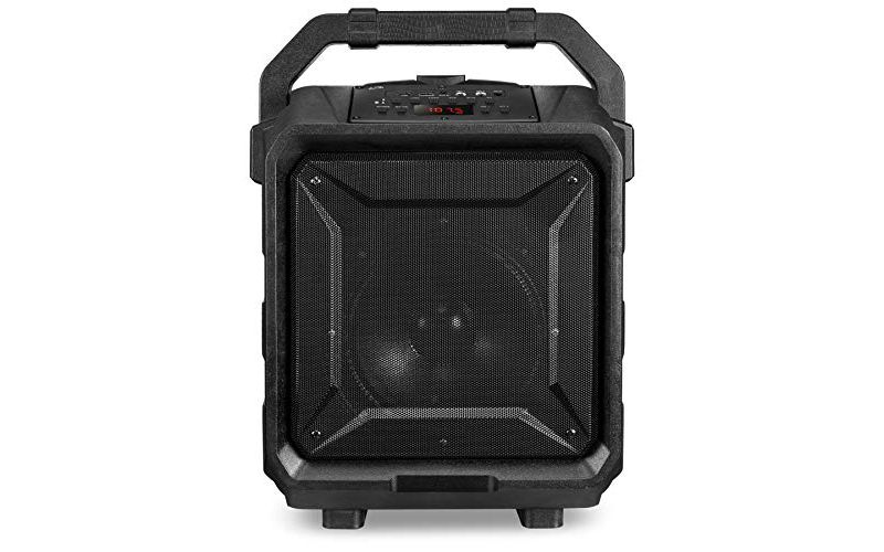 iLive ISB659B Wireless Tailgate Party Speaker, with Built-in Rechargeable Battery and Roller Wheels, Black