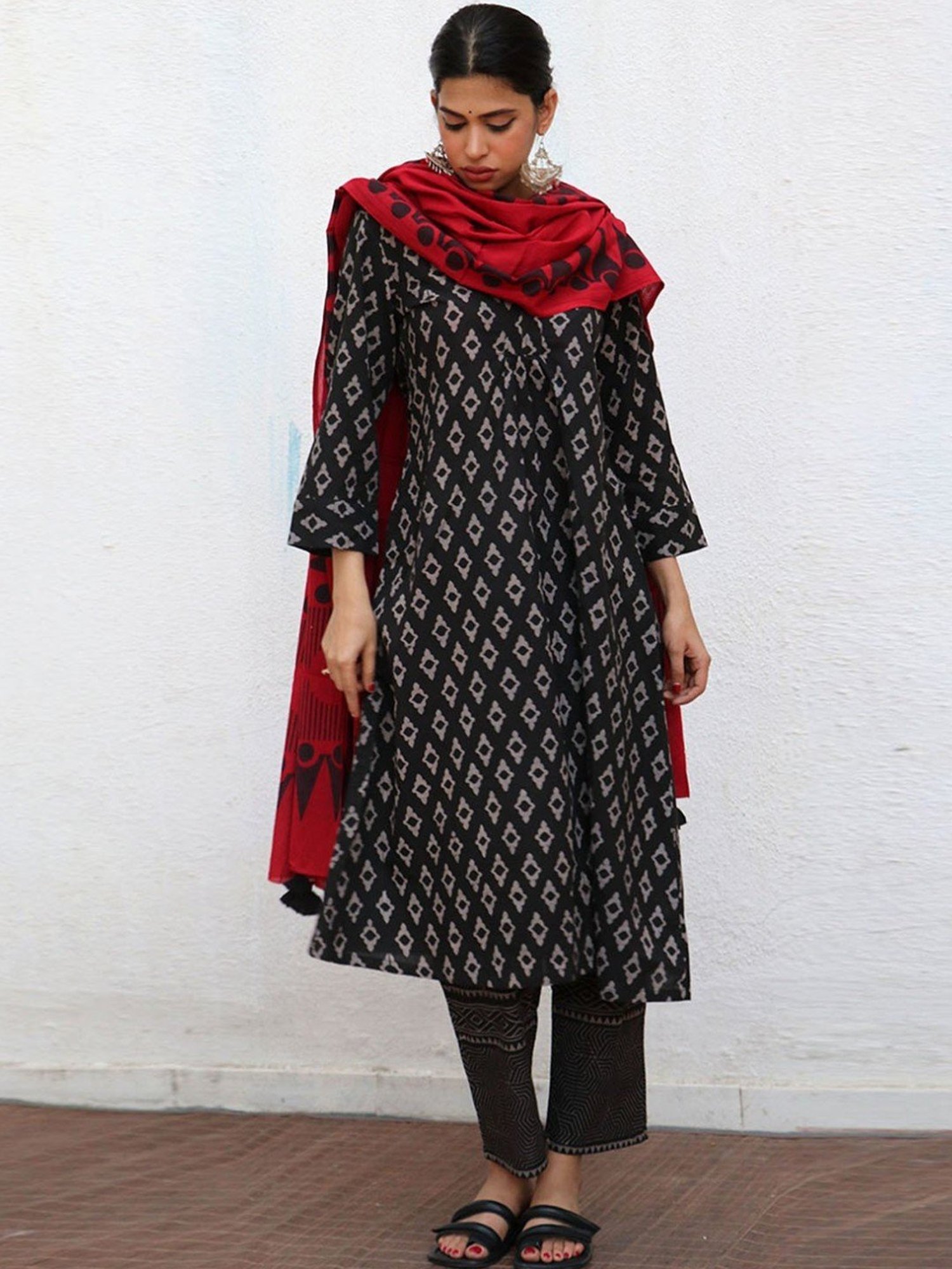 Chidiyaa No Made Marley Blockprinted Cotton Dupatta