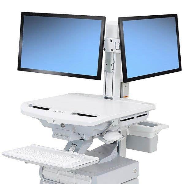 Ergotron 98-030 Sv Dual Monitor Kit - Adjustable Arm For 2 Lcd Displays - Screen Size: 24 Inch - Cart Mountable