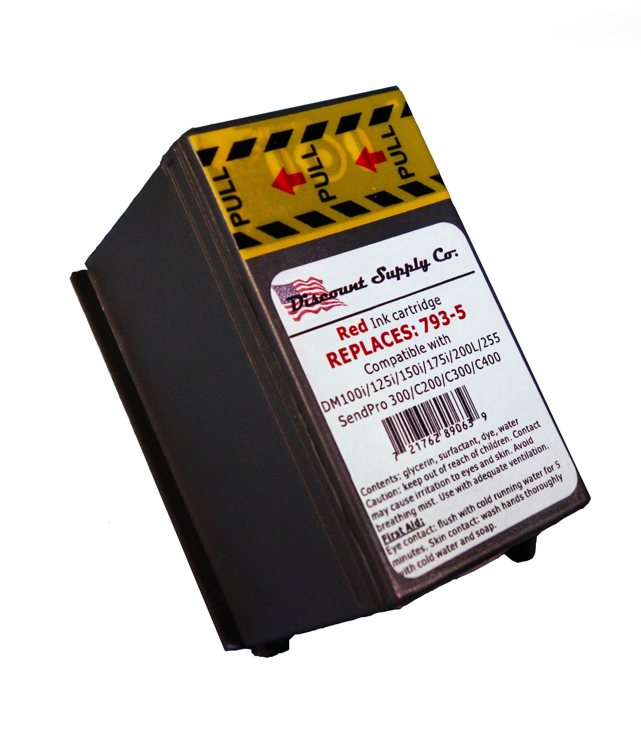 Pitney Bowes Compatibe 793-5 Red Ink Cartridge for P700,DM100i,DM125i,DM150i,DM175i,DM200L,DM225 Postage Meters