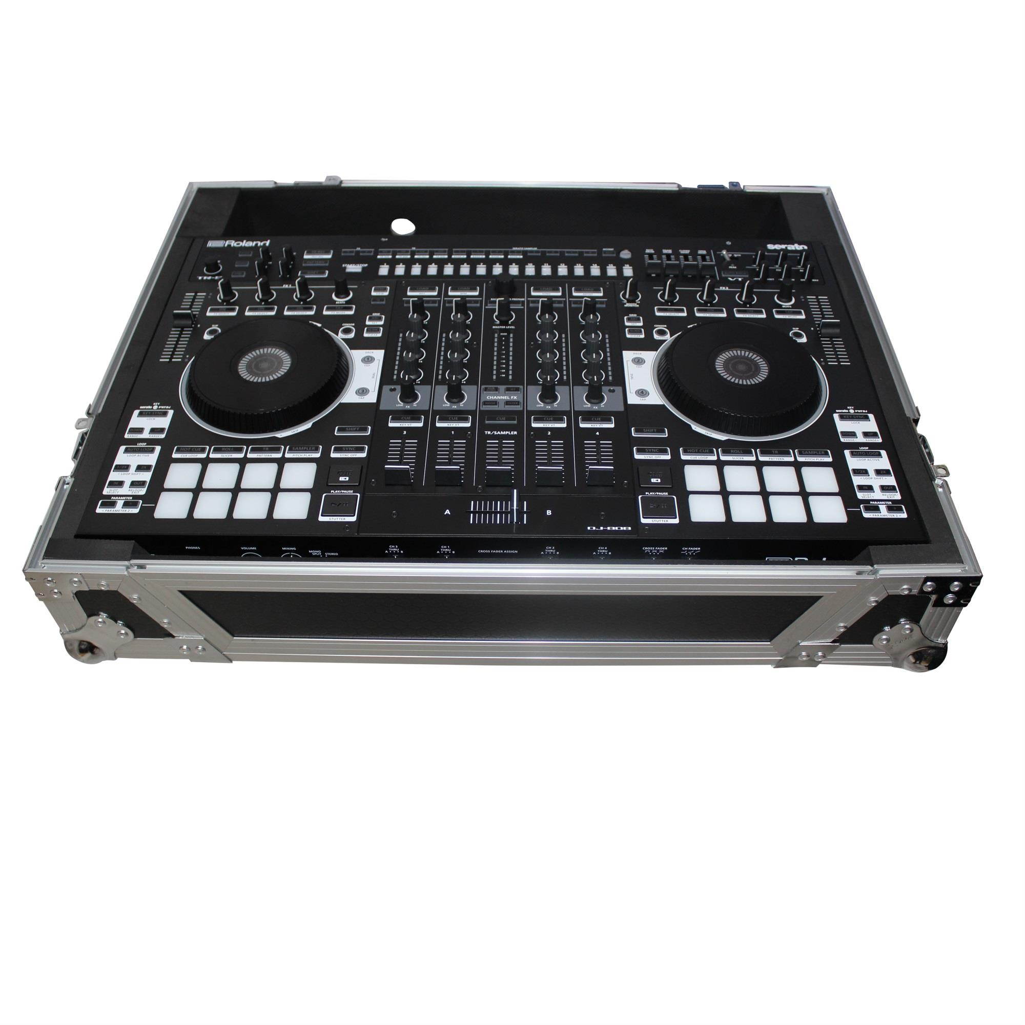 Digital Controller Flight Case W/Wheels for Roland DJ-808 or Denon MC7000
