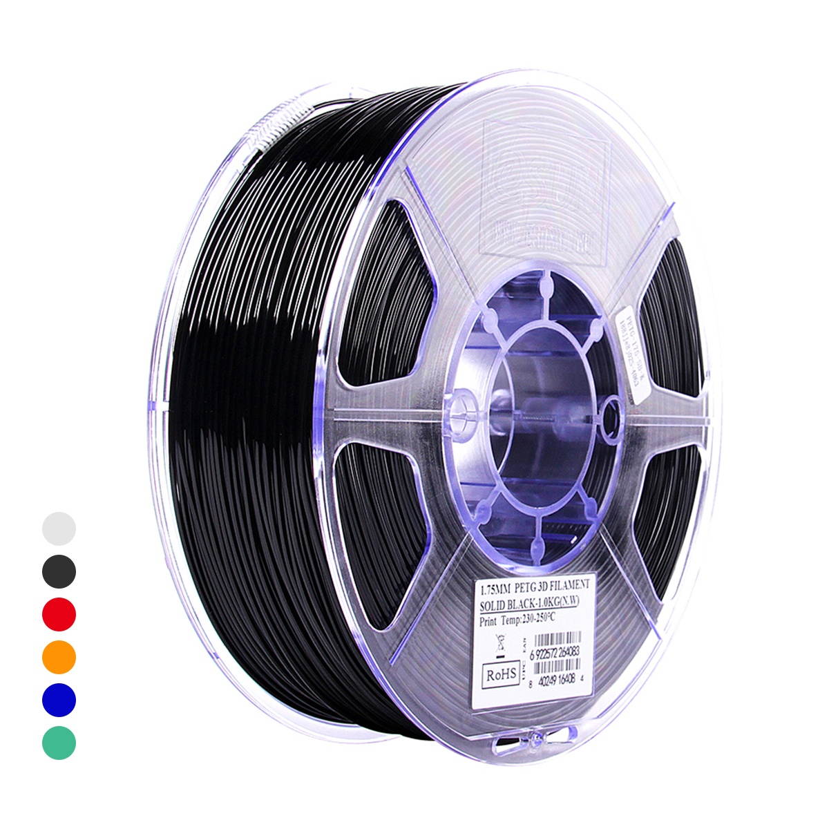 eSUN PETG 1.75mm 3D Printer Filament Printing Consumables Dimensional Accuracy: +/- 0.05mm 1kg(2.2lb) Spool Material Refills Solid Green
