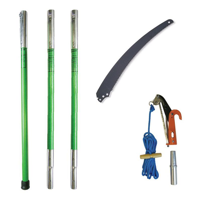 Jameson LS-6PKG-7 LS Landscaping Outdoor Tree Limb Branch Trimming and Pruning Saw Kit, Green