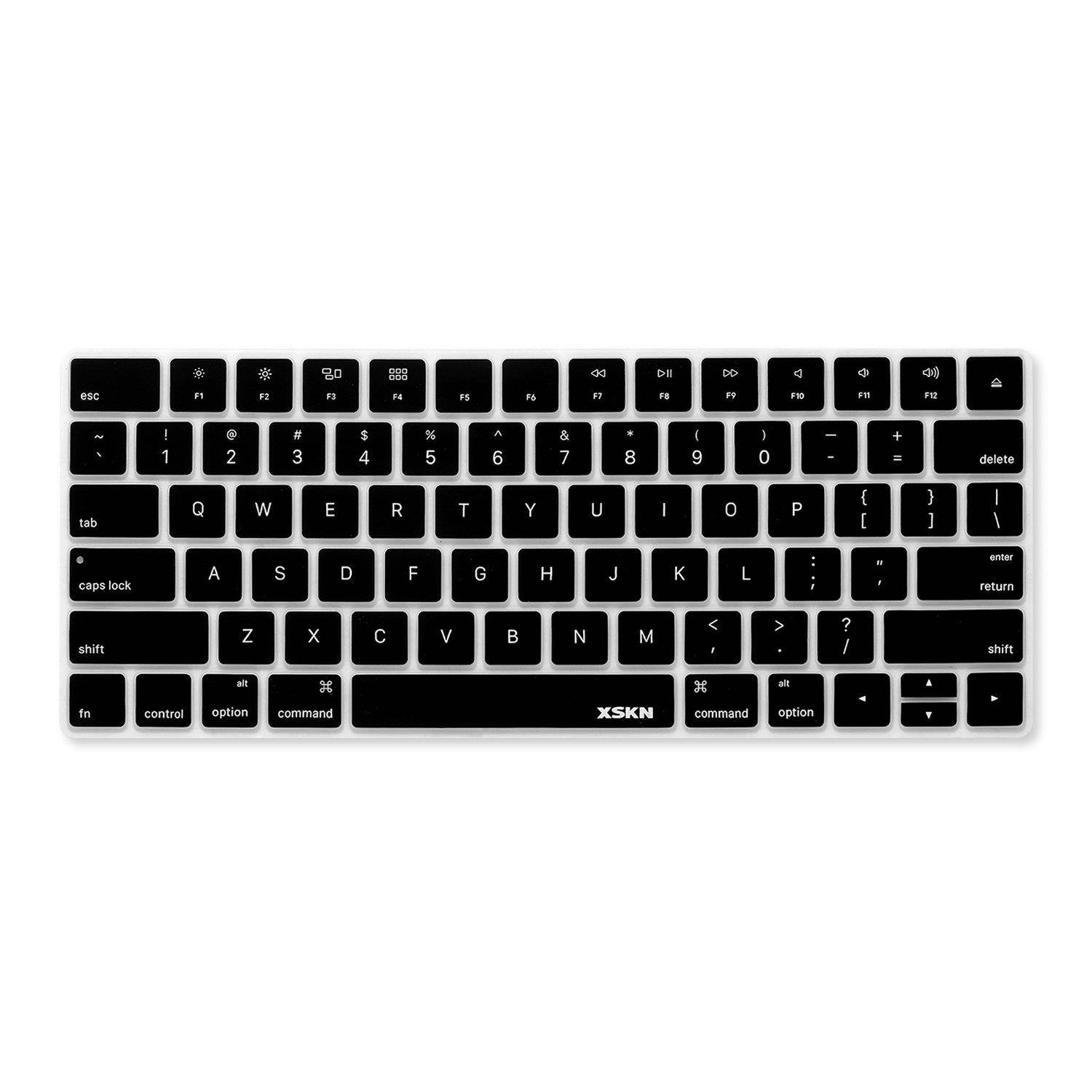 XSKN Ultra Thin Keyboard Cover Silicone Skin for Magic Keyboard 2015 Version, US Layout (Black)
