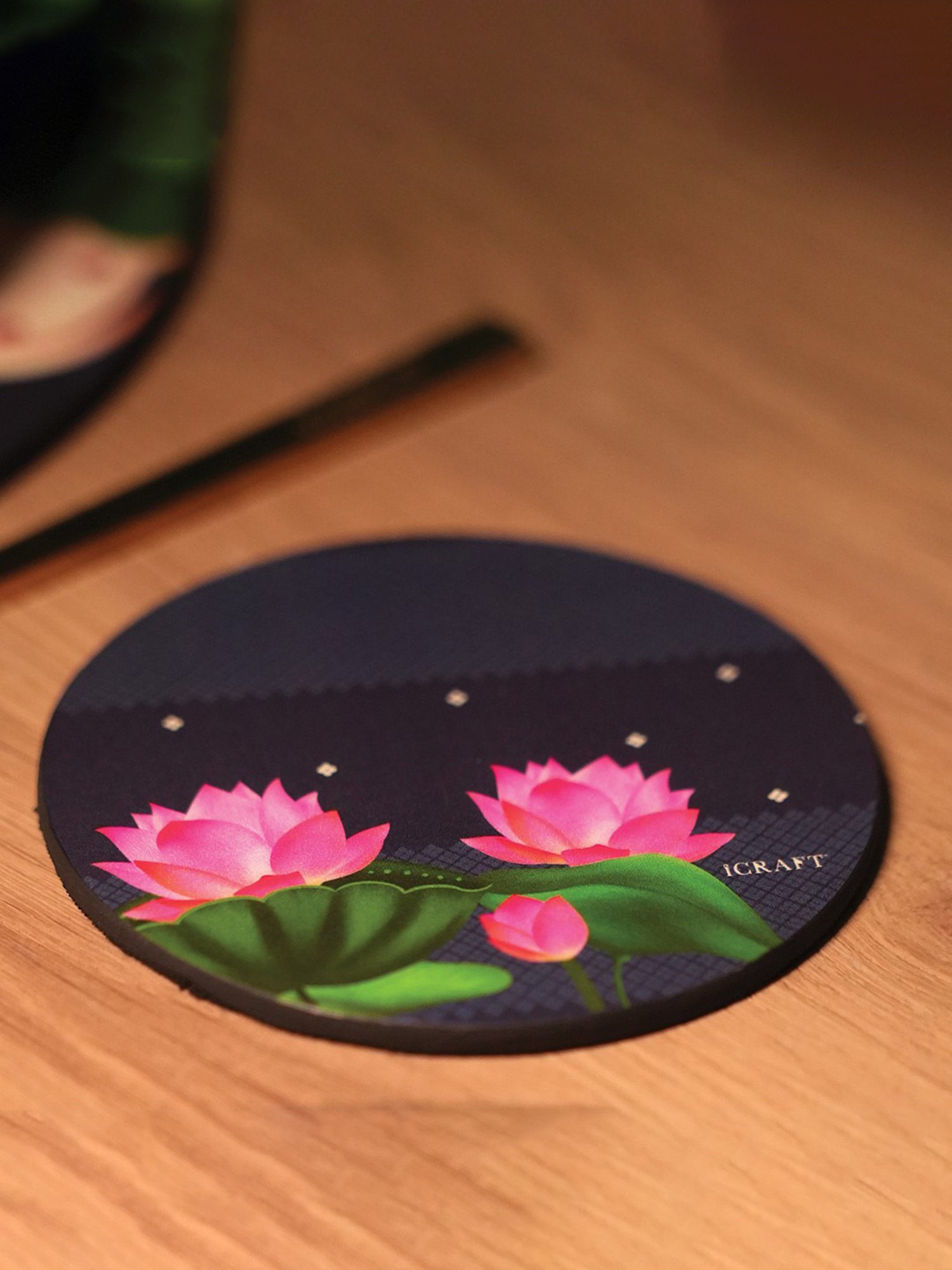 ICraft Multicolour MDF Board Neel Coasters Set Of 6