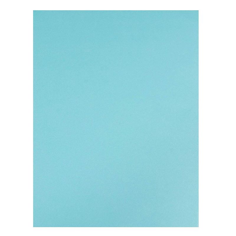 Sustainable Greetings 50-Count Blue Cardstock Card Stock Paper for Brochure Laser Printer, A4 Letter Size 8.5 x 11 in.