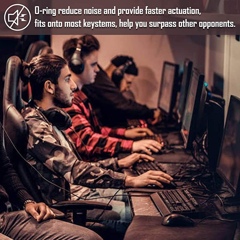 150Pcs Mechanical Keyboard Silicone ORing UltraQuiet Switch Dampener for Cherry MX Key Switch Keyboards Dampers