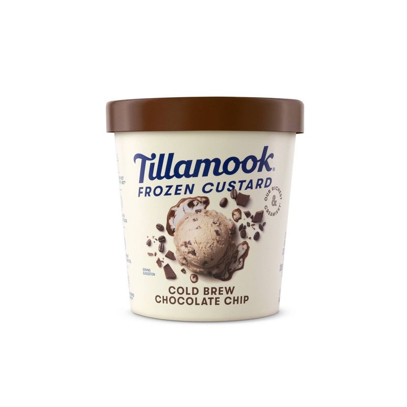 Tillamook Cold Brew Chocolate Chip Frozen Custard - 15oz