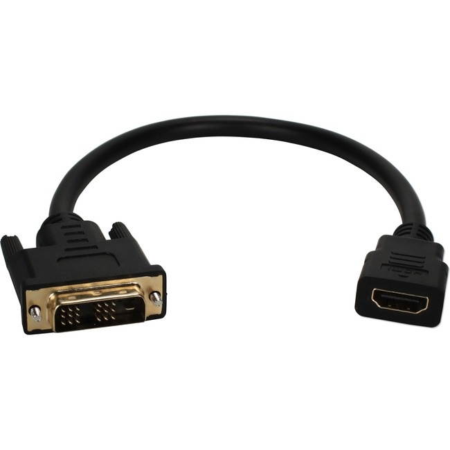 QVS HDVIX-1F 1Ft Dvi Male To Hdmi Female 4K Ultrahd Conversion Adaptor Cable