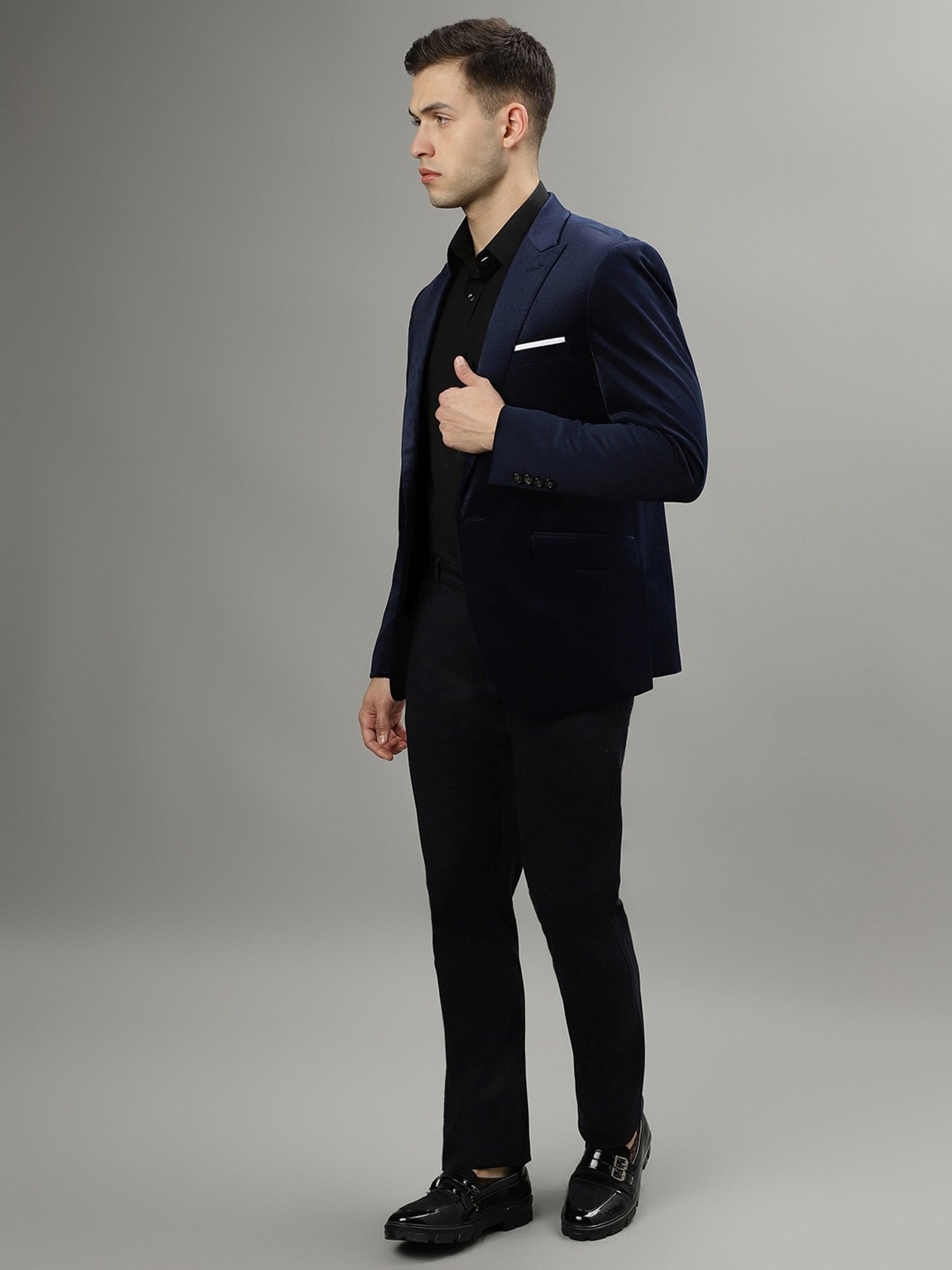 Lindbergh Dark Blue Slim Fit Blazer