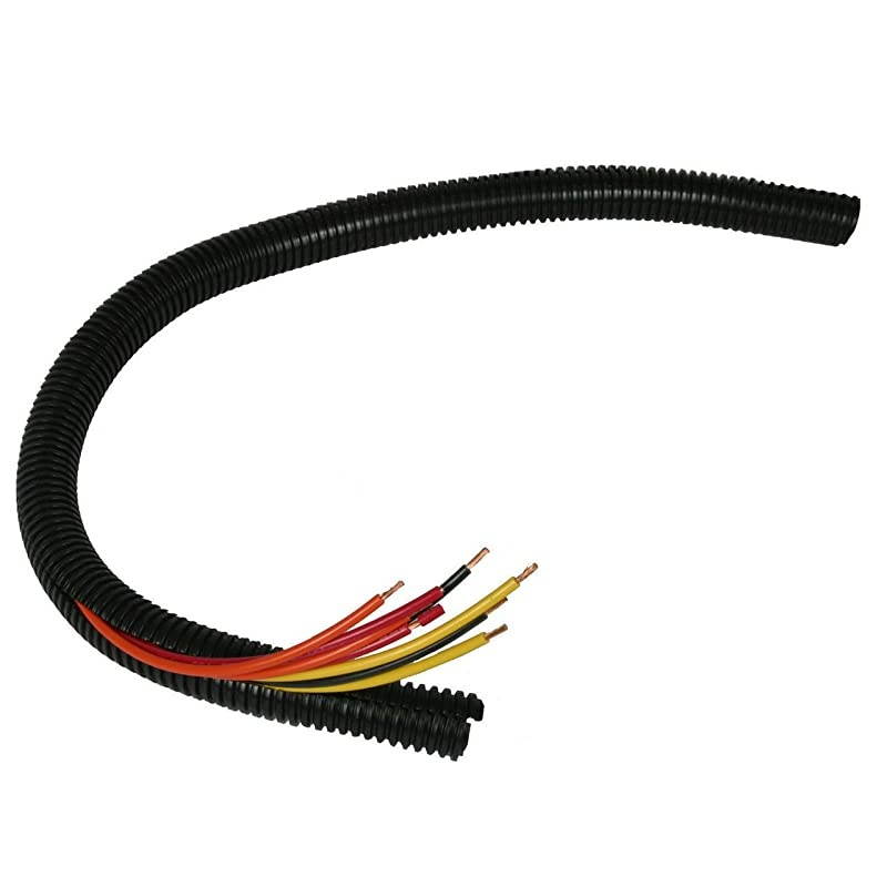 Terminal Wire Loom Black 100 Feet 38quot Split Tubing Hose Cover Auto Home Marine