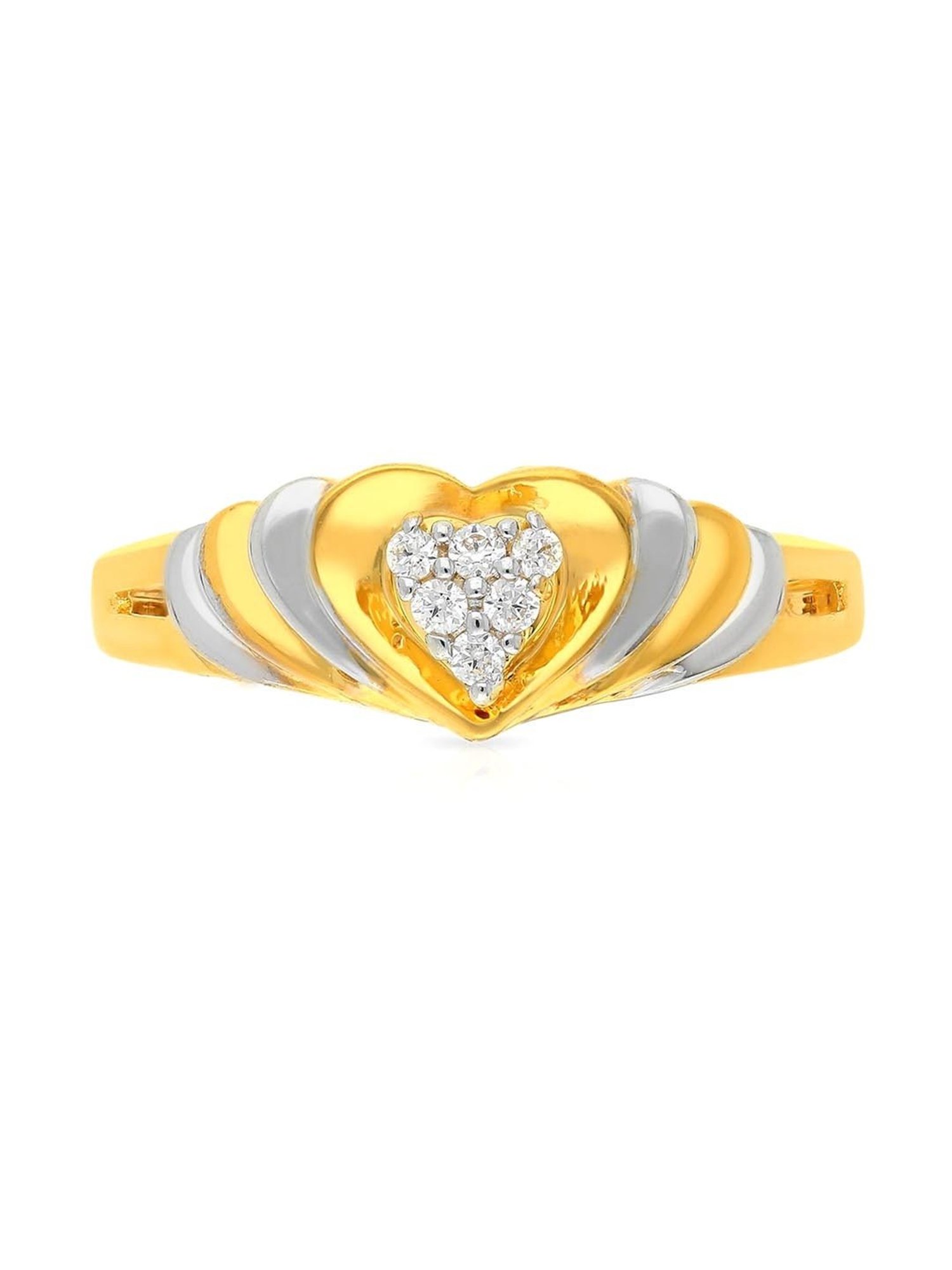Malabar Gold and Diamonds 18k Gold Heart Ring for Women