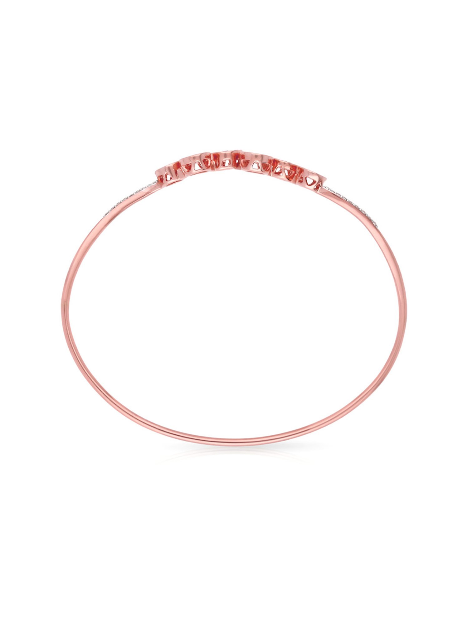 Malabar Gold & Diamonds 18k Rose Diamond Bangle For Kids