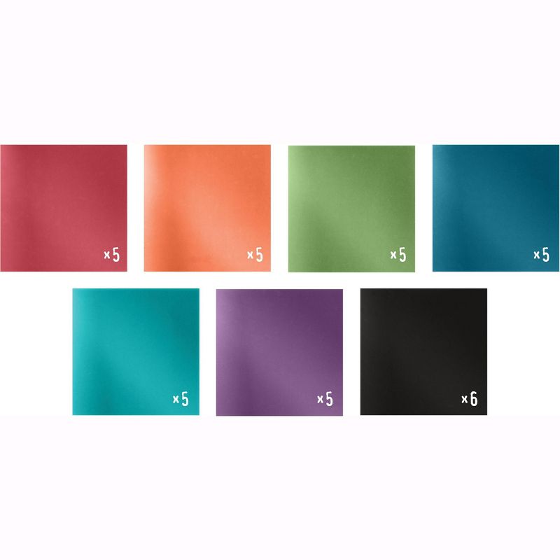 Idea-Ology Paper Stash Kraft Metallic Paper Pad 8"X8" 36/Pkg-Jewels