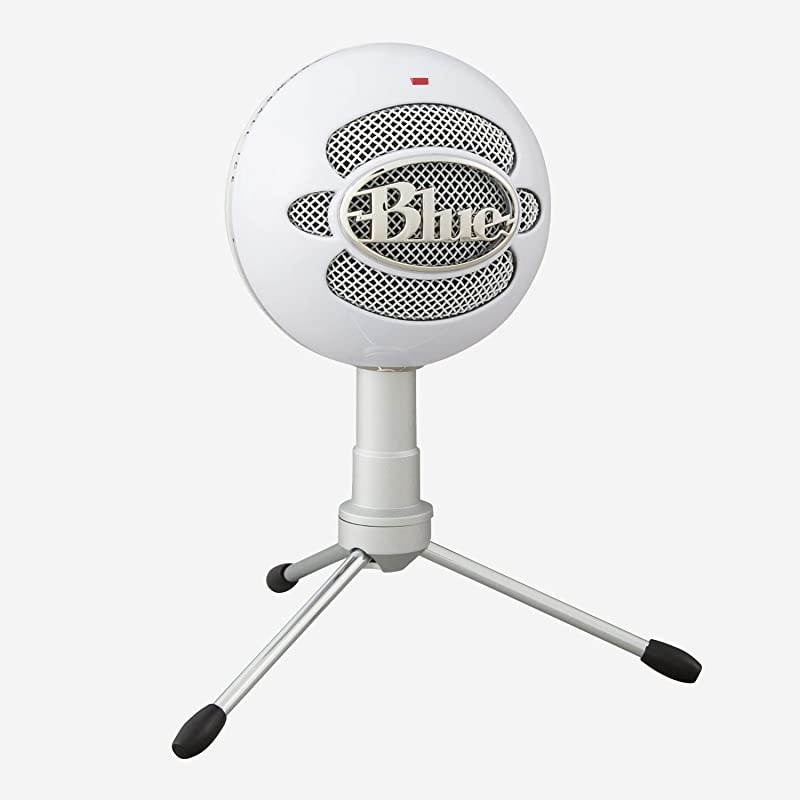 Snowball iCE USB Mic for Recording and Streaming on PC and Mac Cardioid Condenser Capsule Adjustable Stand Plug and Play White
