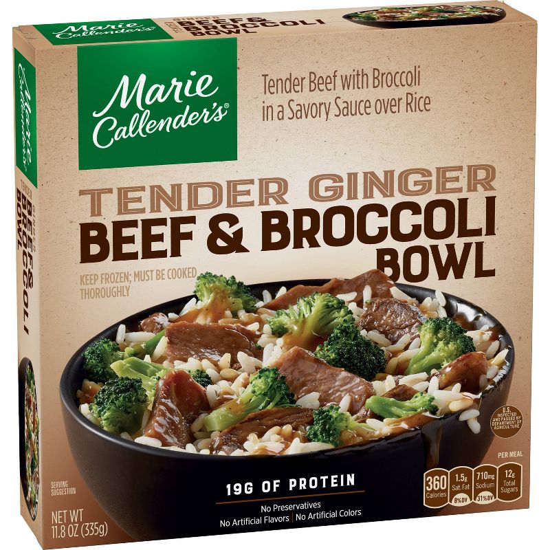 Marie Callender's Frozen Tender Ginger Beef & Broccoli Bowl - 11.8oz