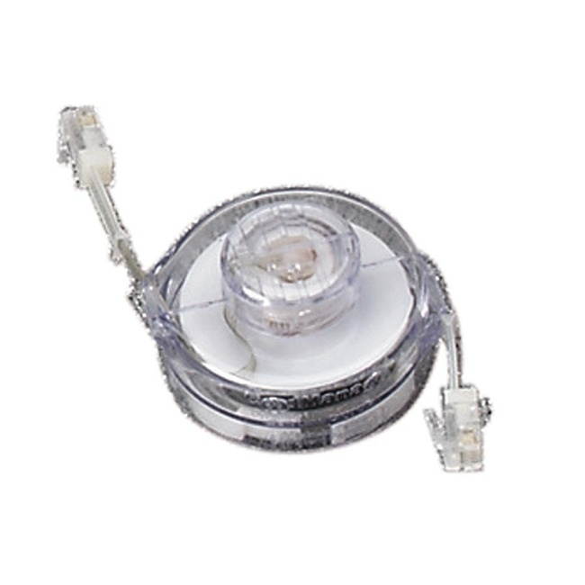 Softalk 01100 Telephone Cord Manager Automatically Winds Itself 8 ft Clear
