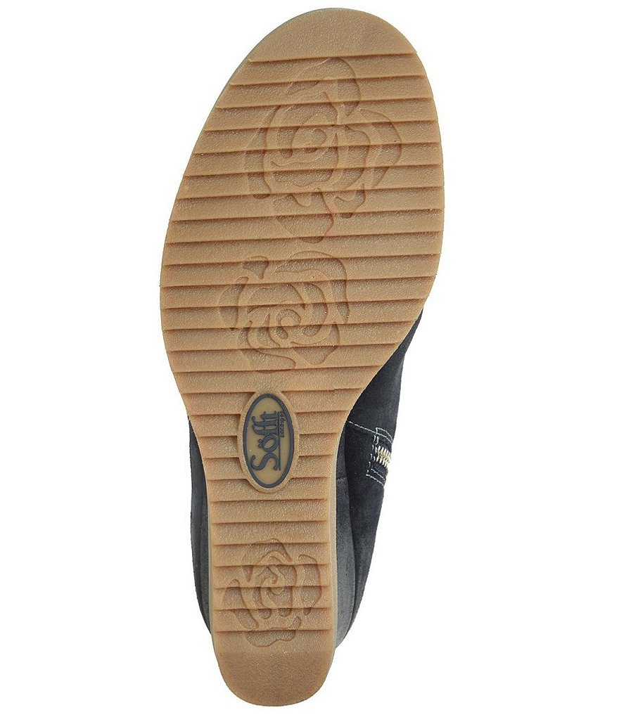 Sofft Siri Waterproof Suede Wedge Ankle Booties