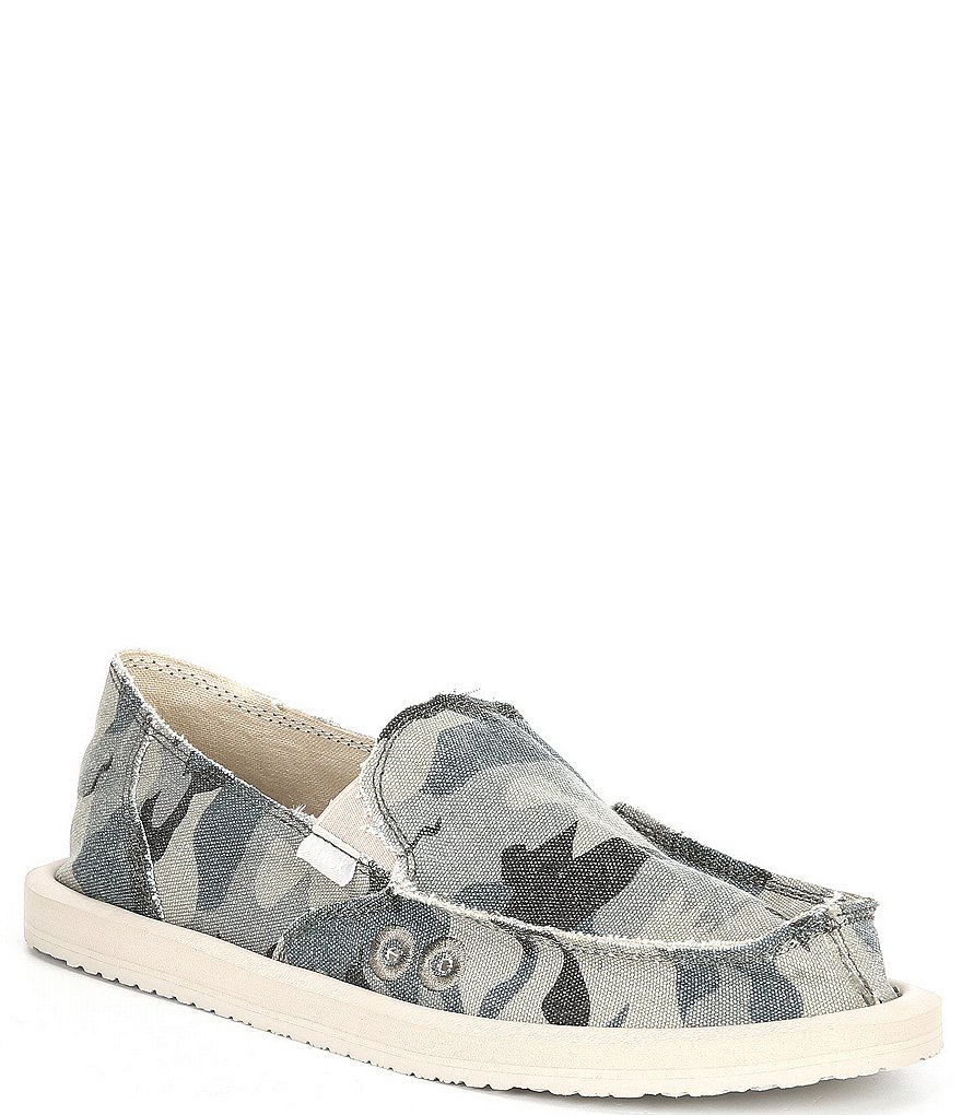 Sanuk Women's Donna Camo Print Slip-On Shoes