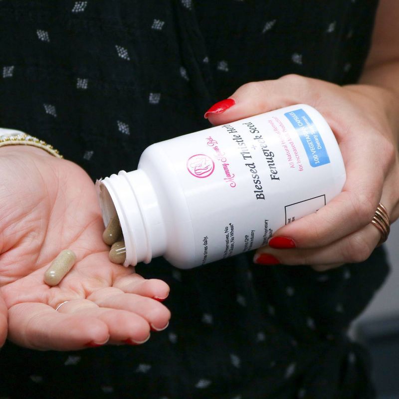 Mommy Knows Best Fenugreek Blessed Thistle Lactation Supplement - 100ct