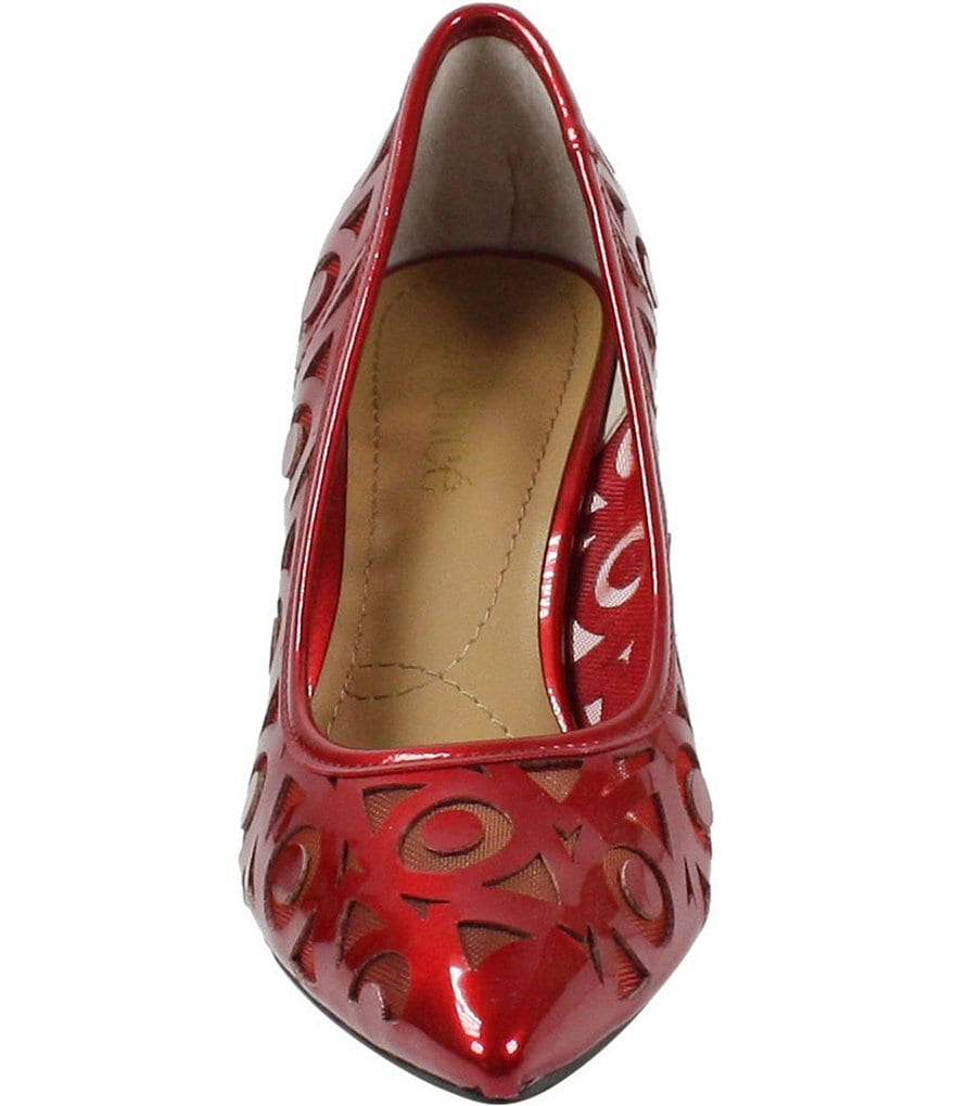 J. Renee Jameena Patent Laser Cut Pumps