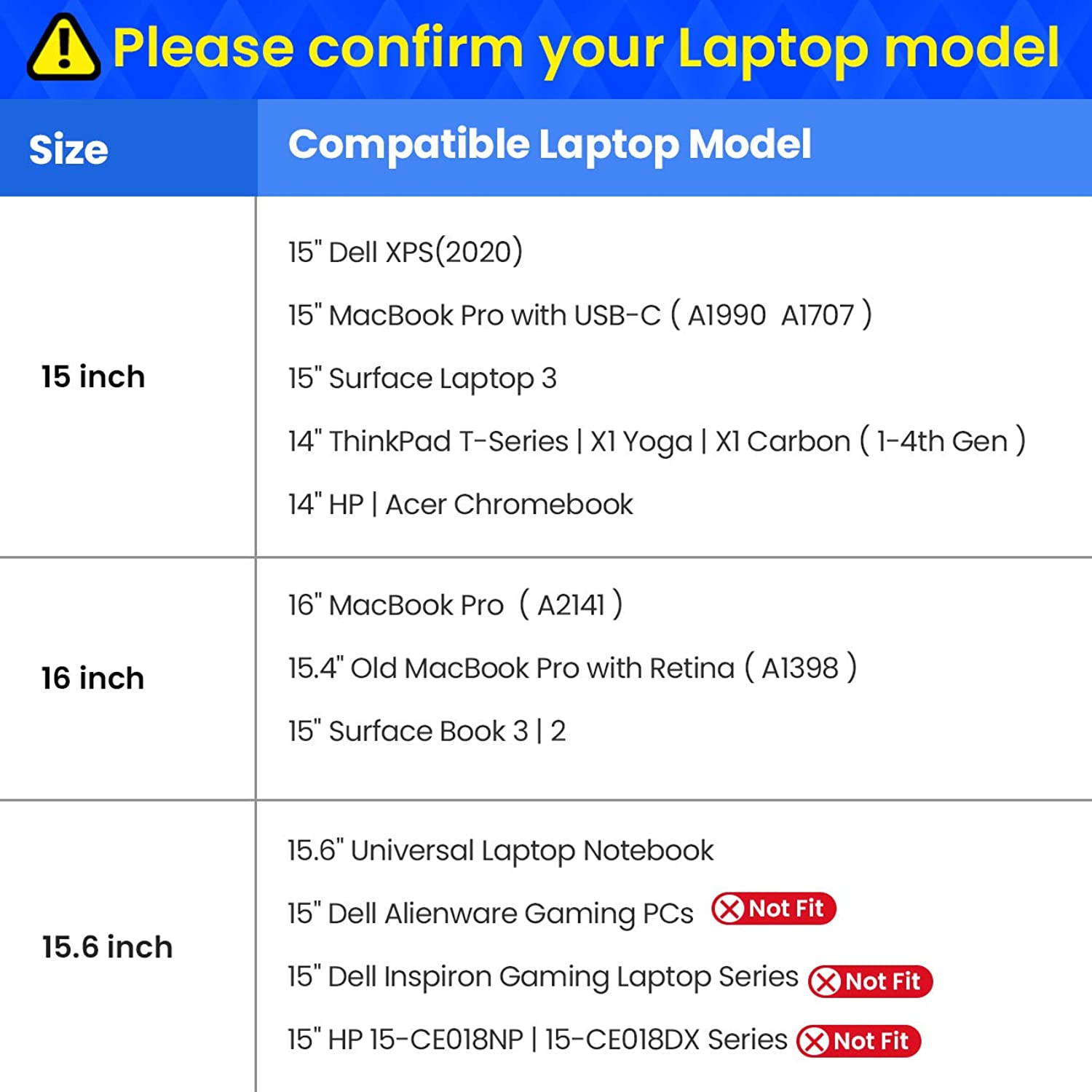 tomtoc 360 Protective Laptop Sleeve for 16-inch New MacBook Pro 2019, 15-inch Old MacBook Pro Retina 2012-2015, Surface Book 2 15 Inch, Ultrabook Notebook Bag Case with Accessory Pocket