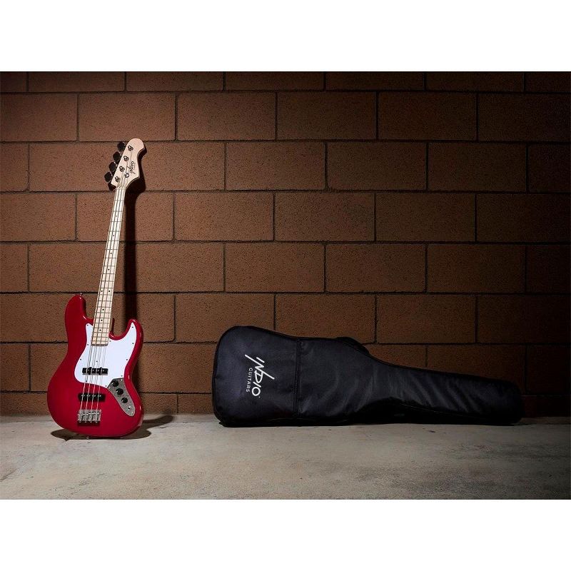 Monoprice Indio Jamm Bass - Wine Red, With Gig Bag