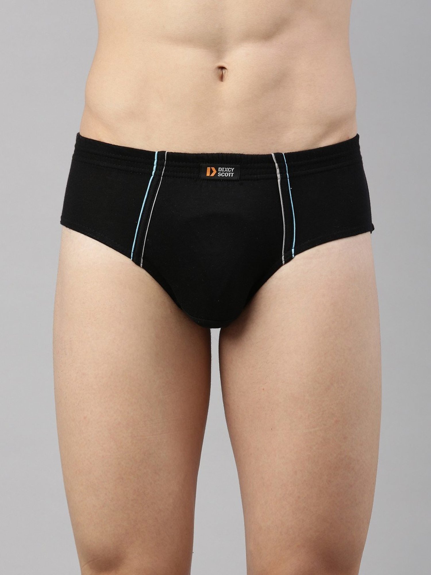 Dixcy Scott Originals Black Cotton Regular Fit Brief
