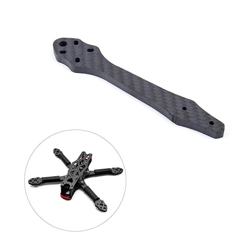 3K Full Carbon Fiber 5.5mm Thickness Replacement Spare Arm for 5inch 225mm FPV Racing Drone Quadcopter(2 Pcs)