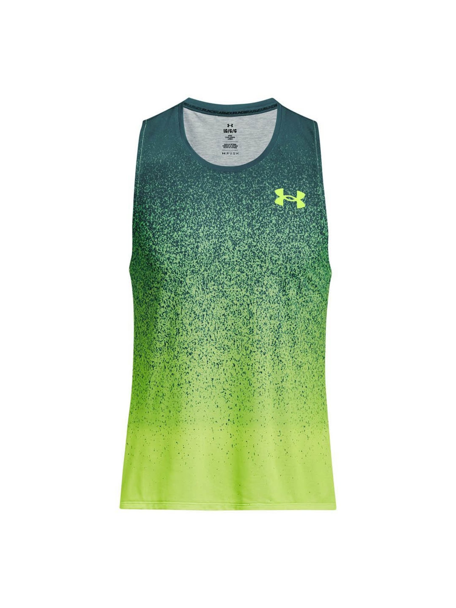 Under Armour Green Slim Fit Printed Tank Tee