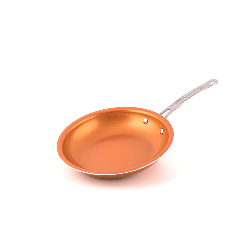 MasterPan 10" Copper Tone Ceramic Non-Stick Fry Pan