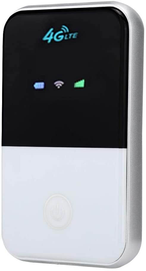 Annadue Mobile WiFi White 2100mAh Charging Battery Portable Router LED Display Screen for Multiple Terminal Devicesq Smart Phones/Tablets/Computers