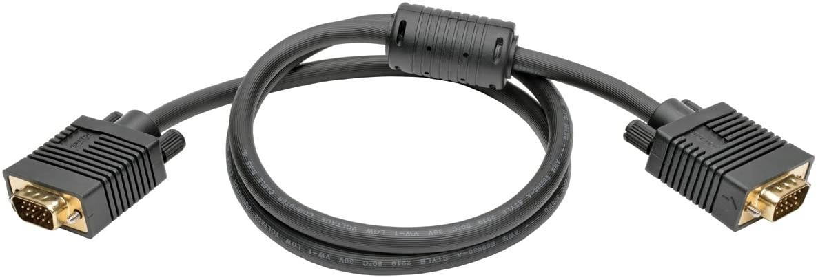 Tripp Lite P502-003 3ft VGA Monitor Cable High Resolution with RGB Coax HD15 M/M 3 (P502-003)