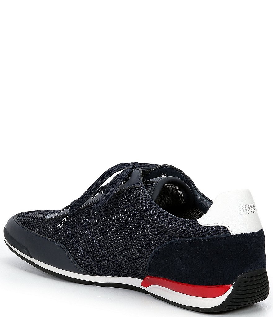 Hugo Boss Men's Saturn Low Mesh Lace-Up Sneakers