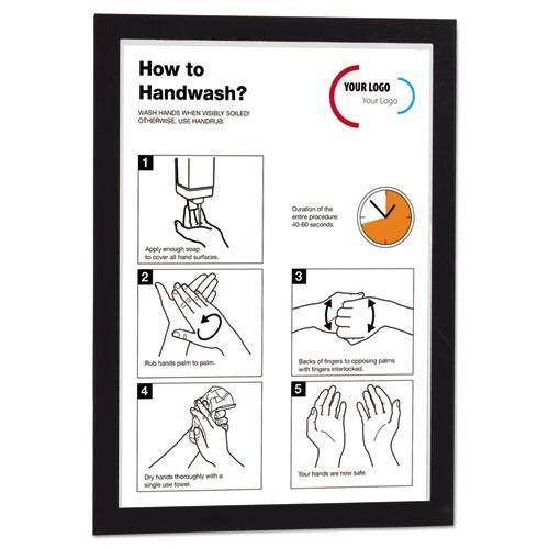Durable Duraframe Sign Holder, 8 1/2 X 11, Black Frame, 2 Per Pack 476801
