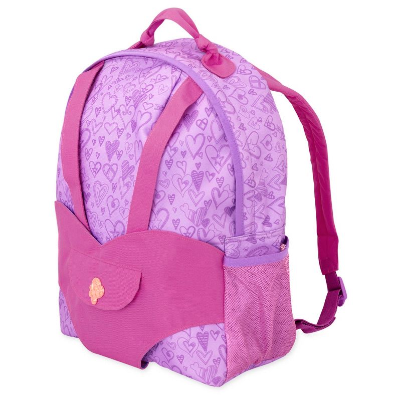 Our Generation School Bag Accessory for Kids and 18" Dolls - Hop On Doll Carrier Backpack